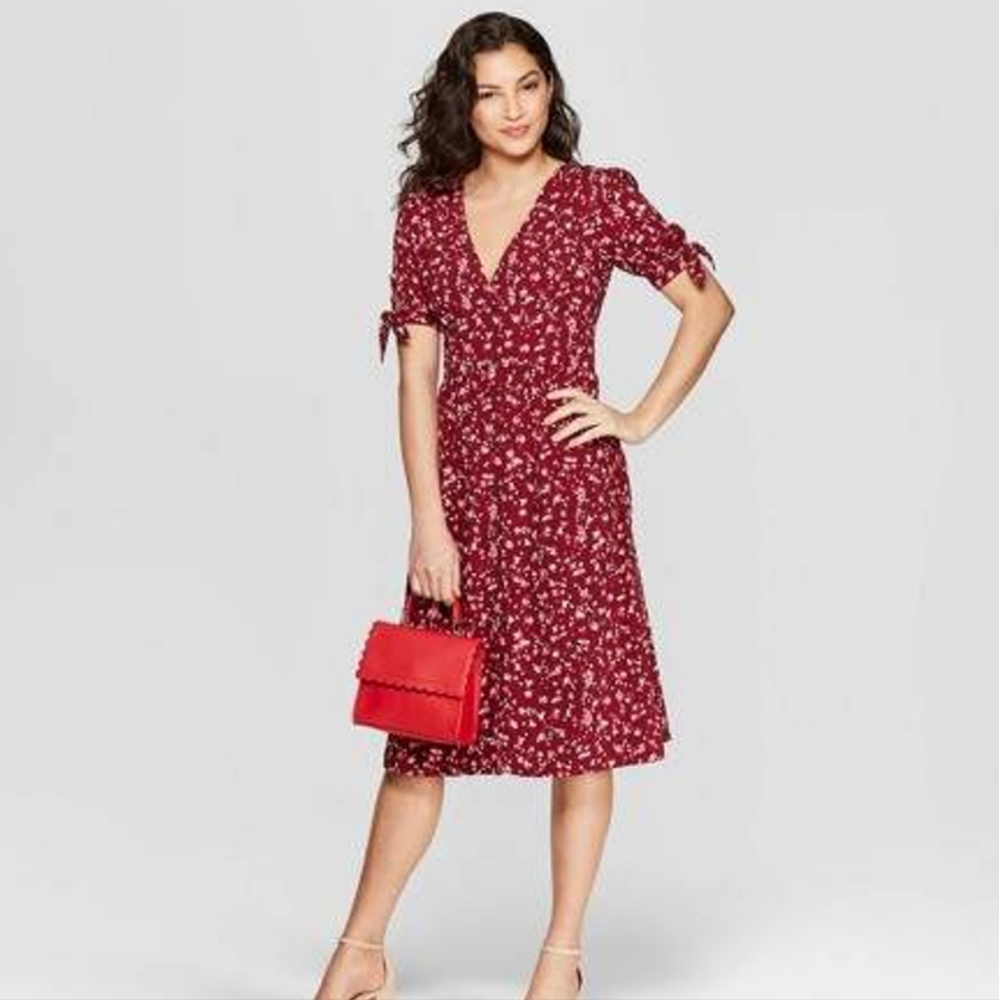 A new day- midi floral dress